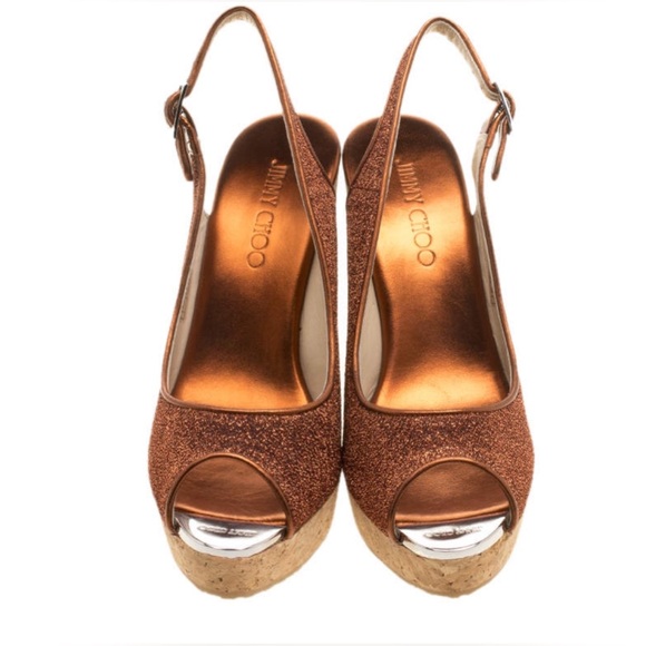 Jimmy Choo-Slingback Wedges - Never worn/NWT! EU40 (US 10) - Picture 3 of 8